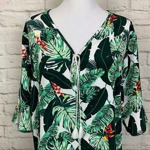 Rachel Zoe Palm Kimono Duster